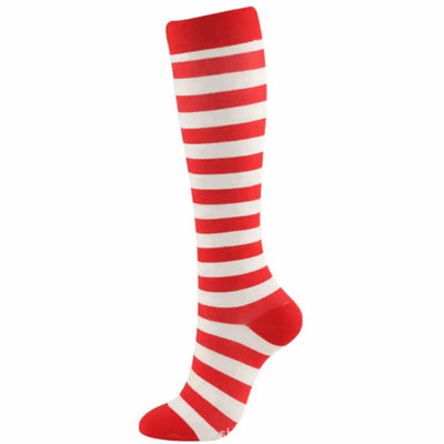 Candy Cane Compression Socks