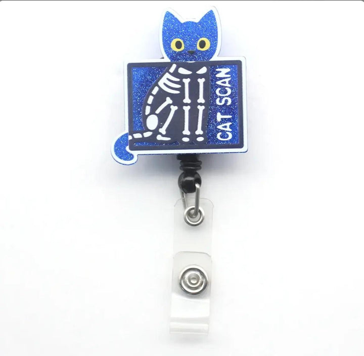 Cat Scan Badge Holder - Scrubs Galore Uniforms 