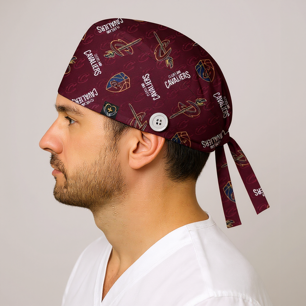 Cleveland Cavaliers Inspired Scrub Cap
