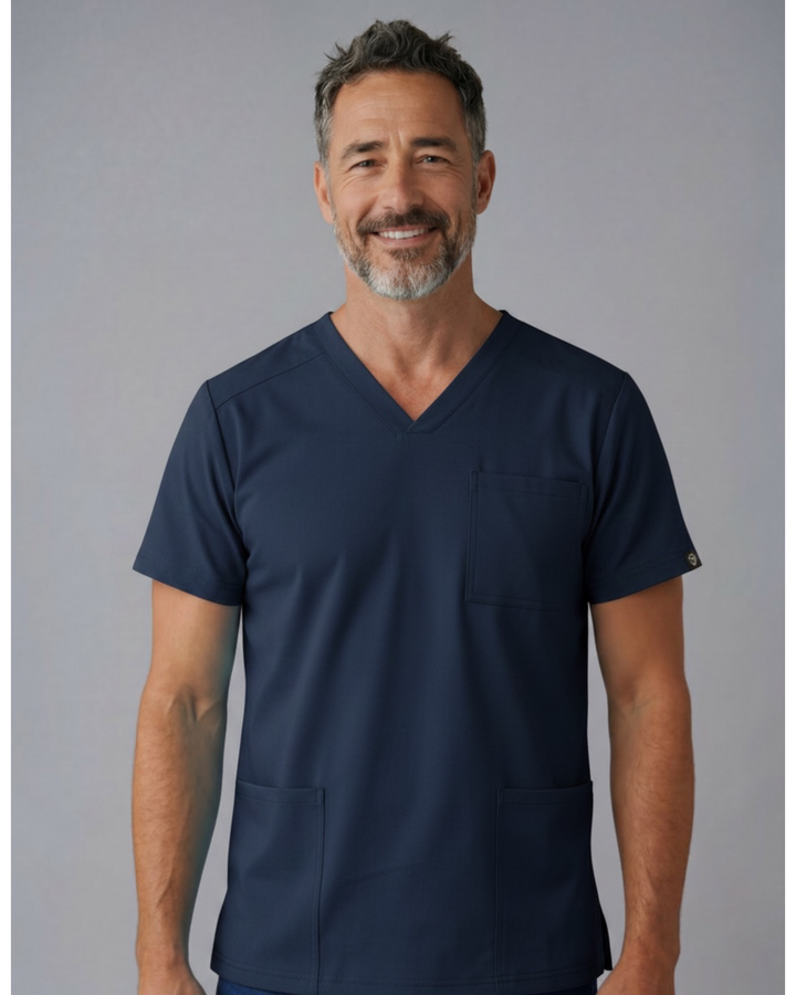 CoreFit Men’s V-Neck Scrub Top