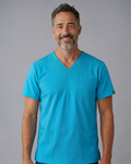CoreFit Men’s V-Neck Scrub Top