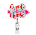 Cupid Fav Nurse Badge Holder - Scrubs Galore Uniforms 