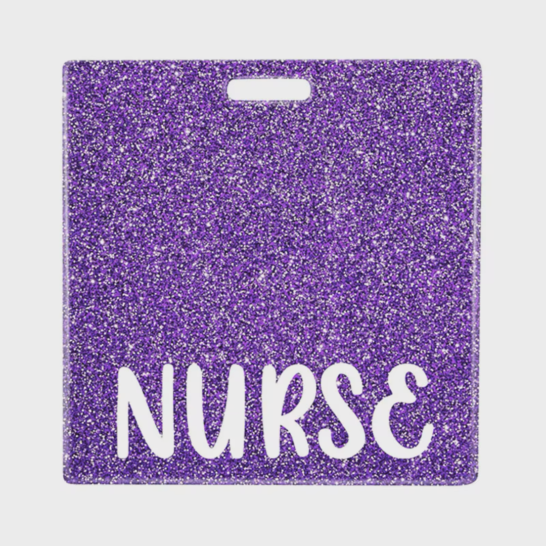 Nurse Glitter Badge Buddy
