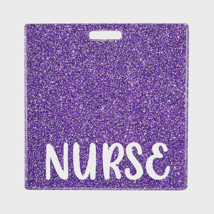 Nurse Glitter Badge Buddy