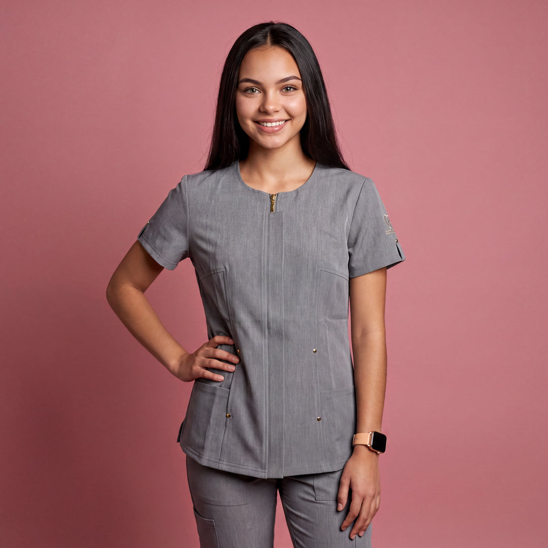 Laylah Chic Scrub Top