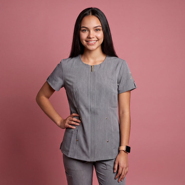 Laylah Chic Scrub Top