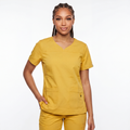 Flex Appeal Women’s Scrub Top – Mustard Yellow