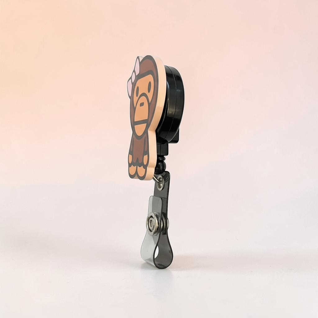 Monkey Inspired Retractable Badge Reel