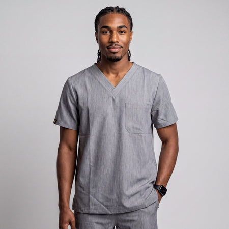 Men's Melange Gray Top