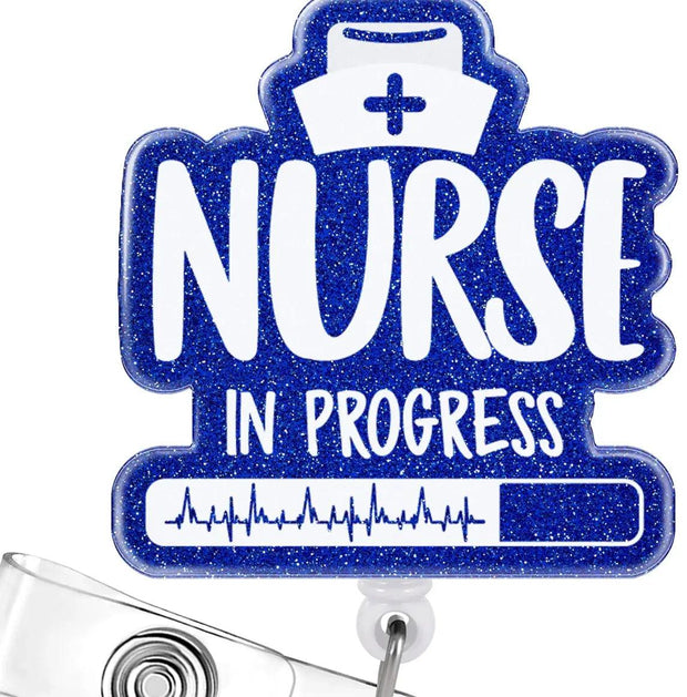 Nurse In Progress Badge Holder - Scrubs Galore Uniforms 