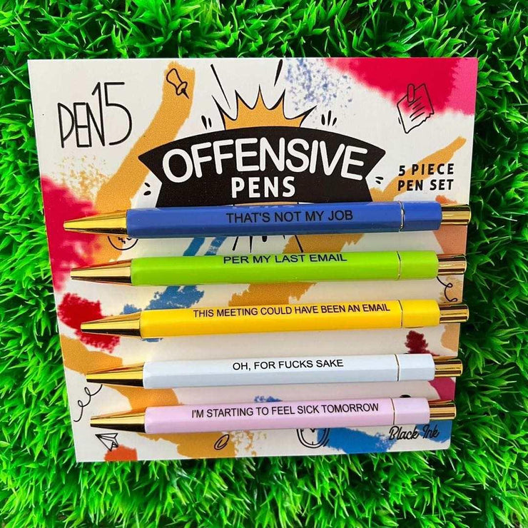 Offensive Ball Point 5 Piece Pen Set - Scrubs Galore Uniforms 