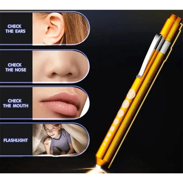 Pen Light w/ Pupil Gauge LED - Scrubs Galore Uniforms 