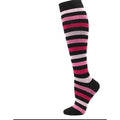 Pink Stripes Compression Socks - Scrubs Galore Uniforms 