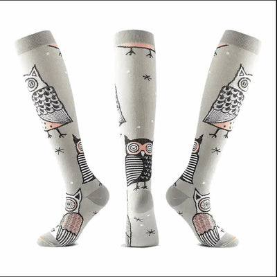 Pretty Owl Compression Socks