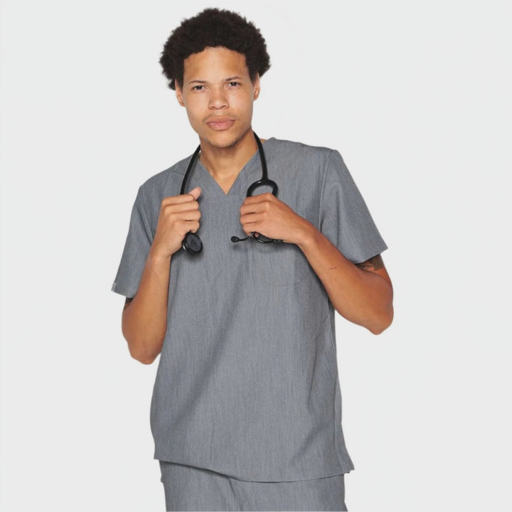 Men's Melange Grey Top