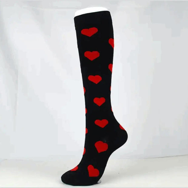 Red Heart Compression Socks