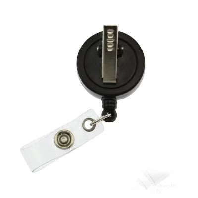 Scrubs Galore Uniforms Wound Care badge reel with silver glitter, heart bandages, and blue lettering. Retractable cord.