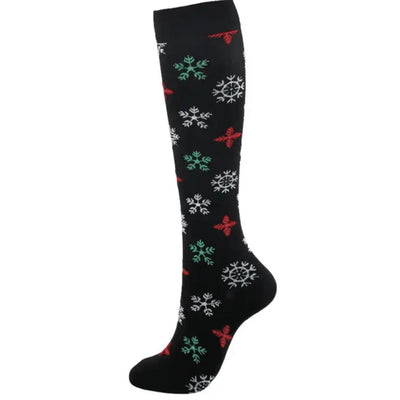 Snow Flakes Compression Socks - Scrubs Galore Uniforms 