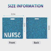 "RN" Glitter Badge Backer