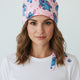 Pink Stitch Love Satin-Lined Tie-Back Scrub Cap | Soft, Protective & Comfortable