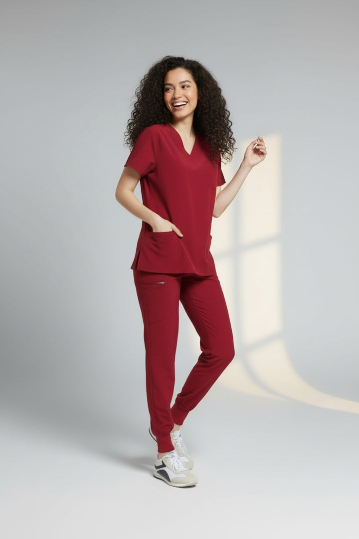 Burgundy Women’s Comfort Fit Joggers