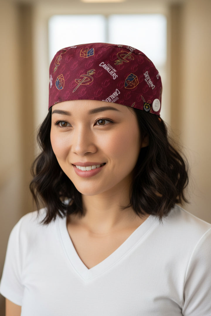 Cleveland Cavaliers Inspired Scrub Cap
