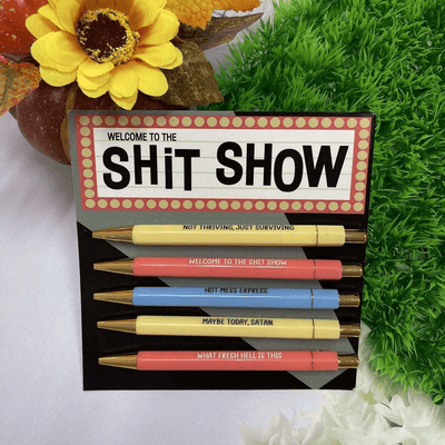 Welcome To The Shit Show 5 Piece Ball Point Pen Set - Scrubs Galore Uniforms 