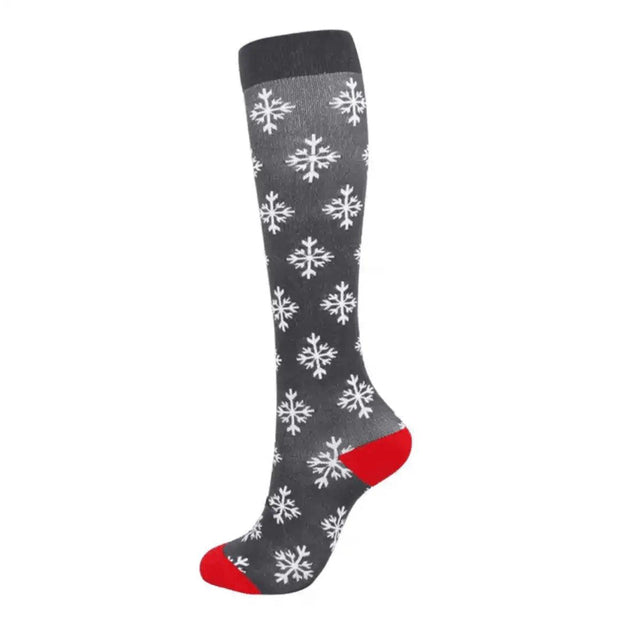 Winter Flakes Compression Socks - Scrubs Galore Uniforms 