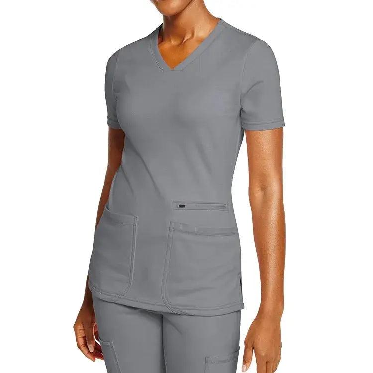 Women's Elevated V-Neck Scrub Top - Scrubs Galore Uniforms 