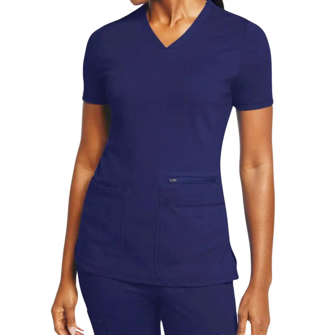 Women's Elevated V-Neck Scrub Top - Scrubs Galore Uniforms 