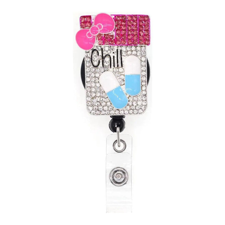 Chill Pill Badge Reel - Scrubs Galore Uniforms 