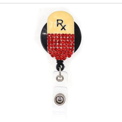 RX Pill Badge Holder - Scrubs Galore Uniforms 